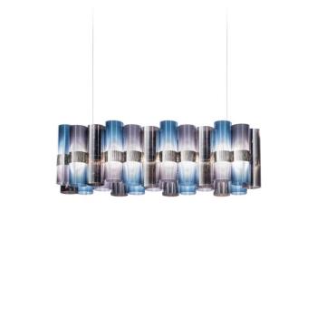 Slamp LED-es függőlámpa La Lollo, kék/lila, 100 cm kép