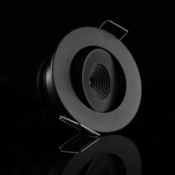 SLC MiniOne Tilt LED süllyesztett lámpa fekete 2,700 K kép