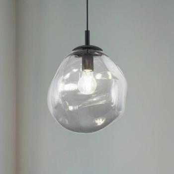 Sol Mini függőlámpa, üveg, Ø 25 cm, fekete/grafitszürke kép