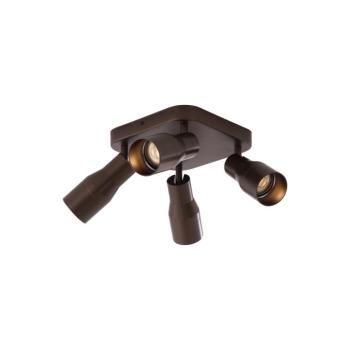 Sötét bronz GU10 mennyezeti spotlámpa, 50 mm-es négyzet alakú, 4 fényforrással - Stanley kép