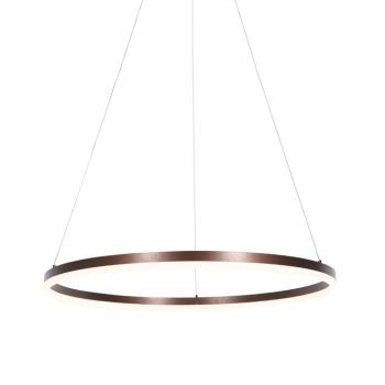 Sötét bronz lógólámpa 80 cm, LED-del, 3 fokozatú fényerőszabályzóval - Anello kép