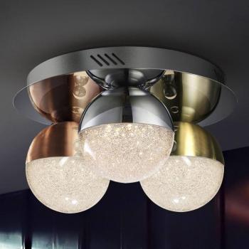 Sphere LED mennyezeti lámpa, többszínű, 3izzós kép