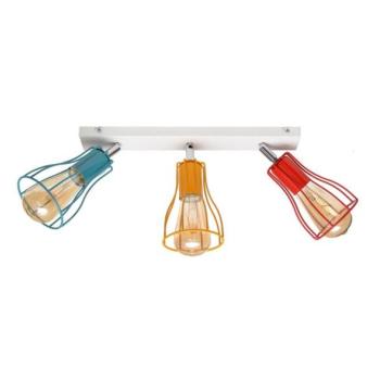  Spotlámpa TUBE II 3xE27/15W/230V türkiz/narancssárga/piros  kép