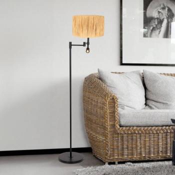 Stang állólámpa, LED-es olvasólámpa, természetes fonás kép