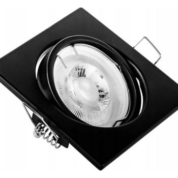  Süllyesztett mennyezeti lámpa 1xGU10/MR16/10W/230V 9x9 cm fekete  kép
