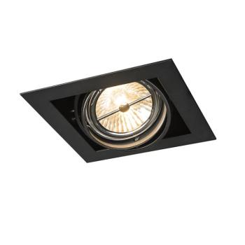 Süllyesztett spotlámpa fekete G53 111mm állítható - Oneon kép