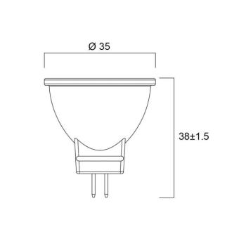 Sylvania LED reflektor GU4 MR11 4W 3,000K 36° 345lm kép