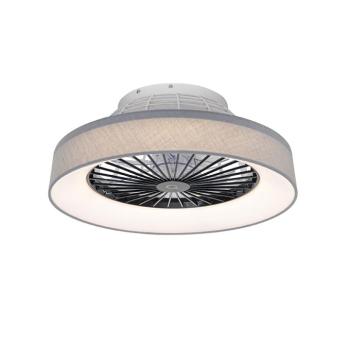 Szürke mennyezeti ventilátor csillag effektussal 47cm LED-del, fényerőszabályzóval és távirányítóval - Emily kép