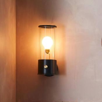 Tala fali lámpa Muse Portable, LED lámpa E27, fekete kép