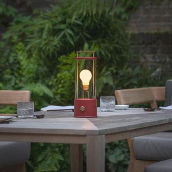 Tala újratölthető asztali lámpa Muse Portable, piros, alumínium, E27 LED kép