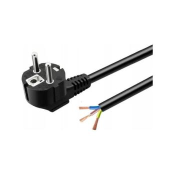  Tápkábel 3 m, 230 V, fekete  kép
