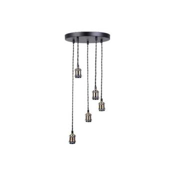  Tápkábel 5xE27/60W/230V bronz  kép