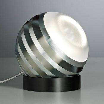 TECNOLUMEN Bulo - LED-es asztali lámpa, alumínium kép