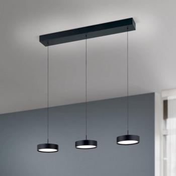 Teide LED-es függőlámpa, fekete, fém, állítható magasságú kép