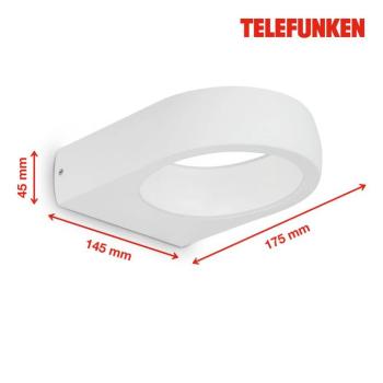 Telefunken Puka LED külső fali világítás, fehér kép