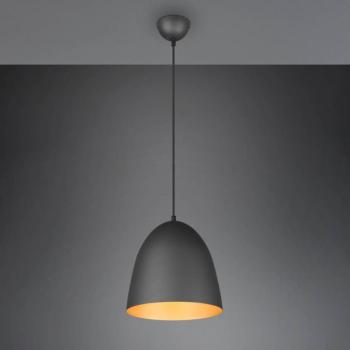 Tilda függőlámpa, egy égős fekete/arany Ø25cm kép