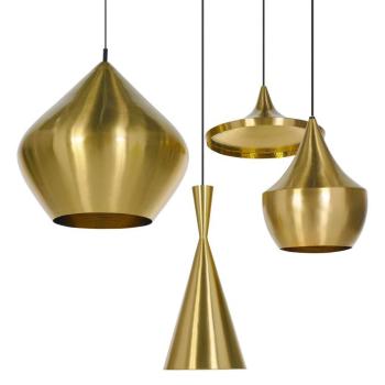 Tom Dixon Beat Tall LED függő lámpa, sárgaréz kép