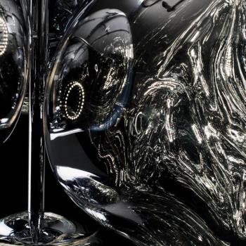 Tom Dixon LED csillár Melt Chandelier, füstszürke kép