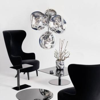 Tom Dixon LED csillár Melt Chandelier, króm színű kép