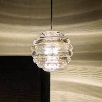 Tom Dixon LED lógó lámpa Press Sphere, átlátszó, Ø 14 cm, 927 kép