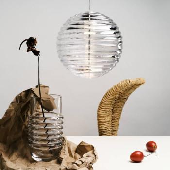Tom Dixon LED lógó lámpa Press Sphere, átlátszó Ø 30 cm 927 üveg kép