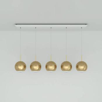 Tom Dixon Mirror Ball 25 cm Lineáris 5-izzós arany kép