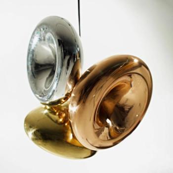 Tom Dixon Void LED függő lámpa Ø 30 cm réz kép
