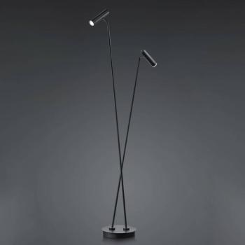 Tom LED állólámpa, 2-izzós, fekete kép