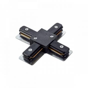 Track light sín adapter , 1 fázisú , 2 pólusú , X típus , fekete kép