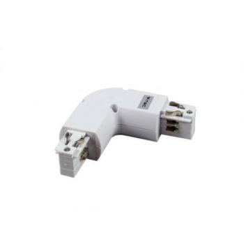 Track light sín adapter , 3 fázisú , 4 pólusú , L típus , fehér , V-tac kép