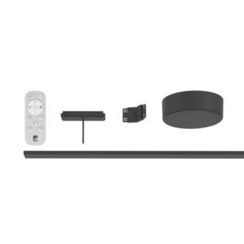 Track light sínes kezdő szett távirányítóval , 1 méter , 1 fázisú , 2 pólusú , fekete , EGLO TPLUS , 901753 kép