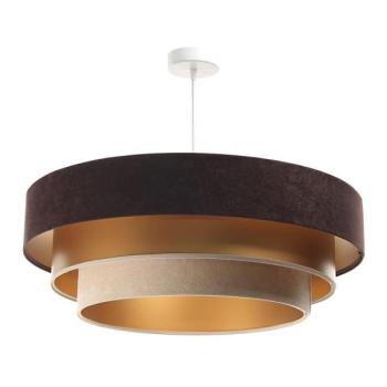  TRINITI függeszték 1xE27/60W/230V barna/arany/beige  kép