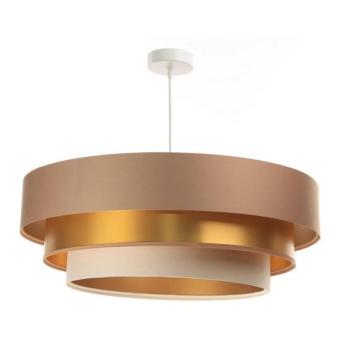  TRINITI lógcsillár 1xE27/60W/230V bézs/arany  kép