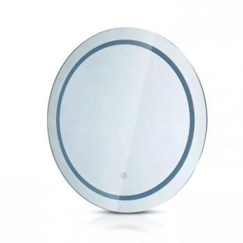 Tükör LED világítással , kerek , 60 cm , 25W , párásodásmentes , CCT , IP44 kép