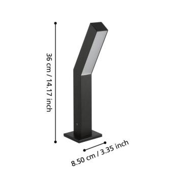 Ugento LED lábazati lámpa, fekete kép