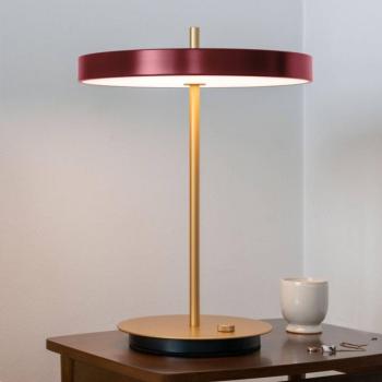 UMAGE LED asztali lámpa Asteria Table, USB, rubinpiros/réz kép