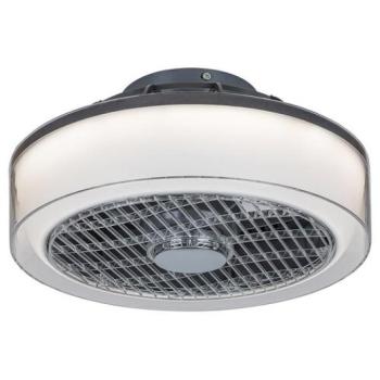 Ventilátoros LED lámpatest , mennyezeti , 30W , CCT , dimmelhető , szürke , távirányítóval , Rábalux , DALFON kép