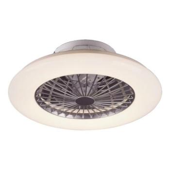 Ventilátoros LED lámpatest , mennyezeti , kristály hatású , 30W , CCT , dimmelhető , fehér , távirányítóval , Rábalux , DALFON kép