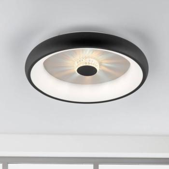 Vertigo LED mennyezeti lámpa, CCT, Ø 46,5 cm, fekete kép