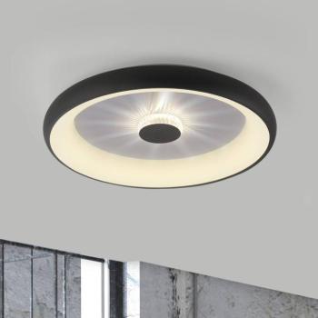 Vertigo LED mennyezeti lámpa, CCT, Ø 61,5 cm, fekete kép