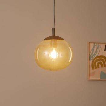 Vibe függőlámpa, barna-transzparens üveg, Ø 25 cm kép