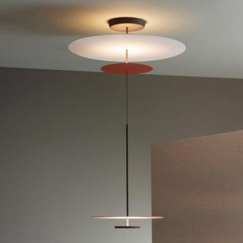 Vibia Flat LED függő lámpa 3 i. Ø 90 cm terrakotta kép