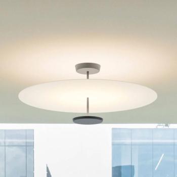 Vibia lapos LED lámpa 2-égő Ø 90 cm fehér kép