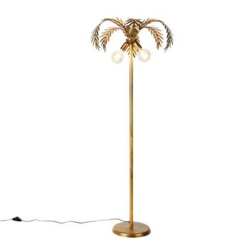 Vintage állólámpa arany 156 cm 2-lámpás - Botanica kép