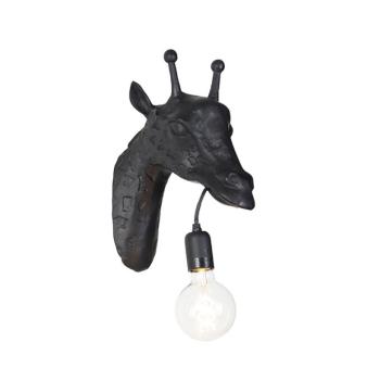 Vintage fali lámpa fekete - Animal Zsiráf kép