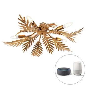 Vintage okos mennyezeti lámpa arany 70 cm 5 WiFi B35-tel - Botanica kép