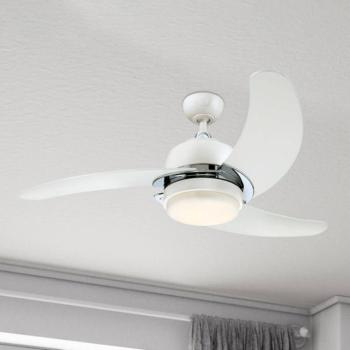 Westinghouse Simone ventilátor, LED izzó, fehér kép