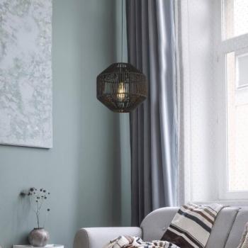 Wicker függő lámpa, 1 izzós kép