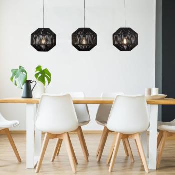 Wicker függő lámpa, 3 izzós kép
