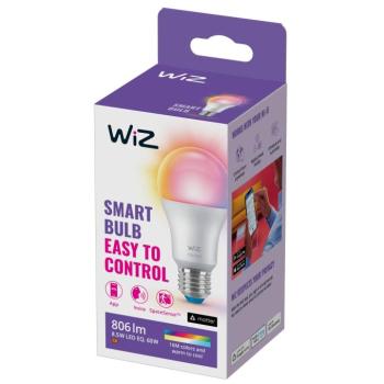 WiZ A60 LED lámpa matt WiFi E27 8.5W RGBW kép